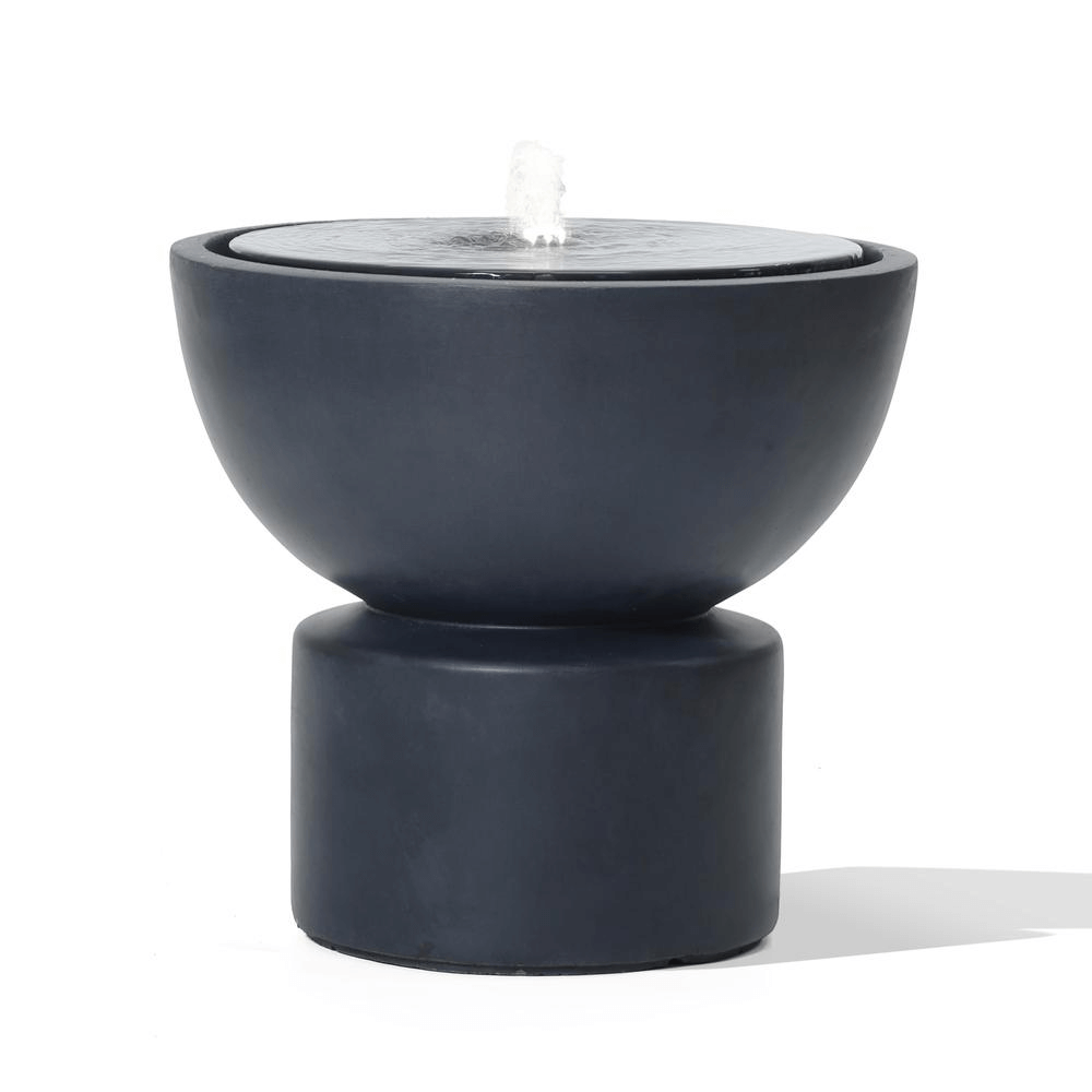 Round Bubbler Water Fountain with LED Lights
