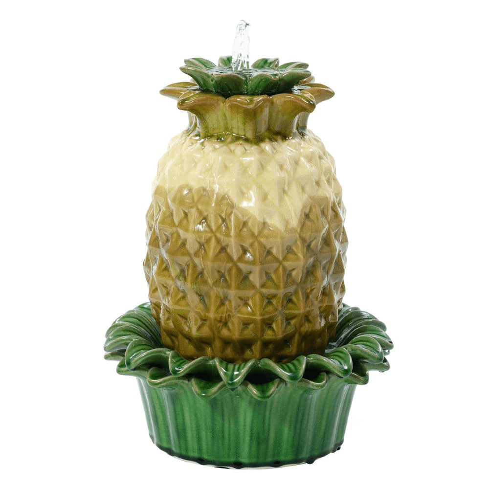 Pineapple Ceramic Indoor/Outdoor Water Fountain