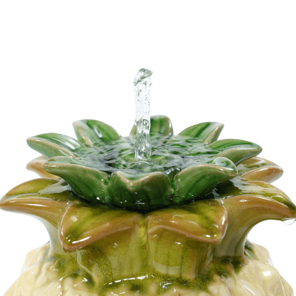 Pineapple Ceramic Indoor/Outdoor Water Fountain