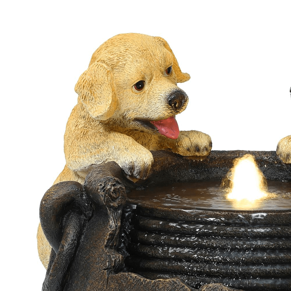 Puppy Love Farmhouse Outdoor Water Fountain