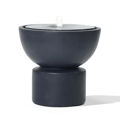 Round Bubbler Water Fountain with LED Lights