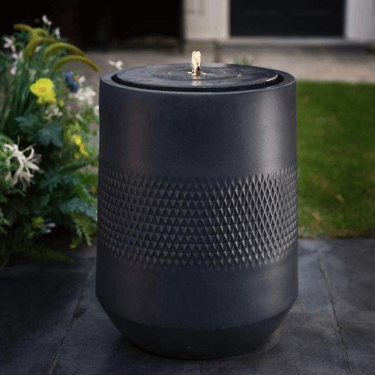 23 Inch Resin Outdoor Water Fountain with LED Lights