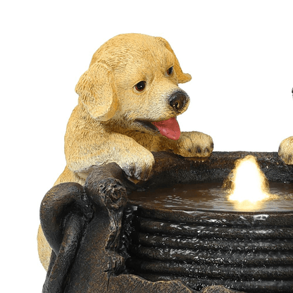 Puppy Love Farmhouse Outdoor Water Fountain